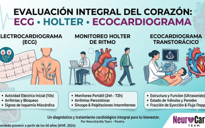 Evaluación integral del corazón: Electrocardiograma, Holter y Ecocardiograma Transtorácico